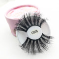 Best selling Pink cardboard packaging  27-30mm Model No.005 3D mink false eyelashes